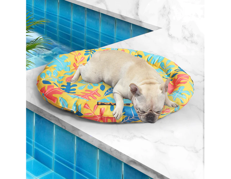 Pawz Pet Cool Gel Mat Cat Bed Dog Bolster Waterproof Self-cooling Pads Summer L