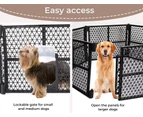 Pawz Pet Playpen Folding Dog Plastic Puppy Exercise Enclosure Fence 8 Panels