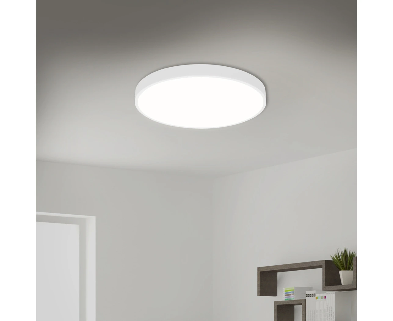 Emitto Ultra-Thin 5CM LED Ceiling Down Light Surface Mount Living Room White 54W