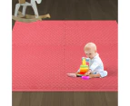 Bopeep EVA Foam Kids Play Mat Floor Kid Crawling Interlocking Home Red 60x60 - Red