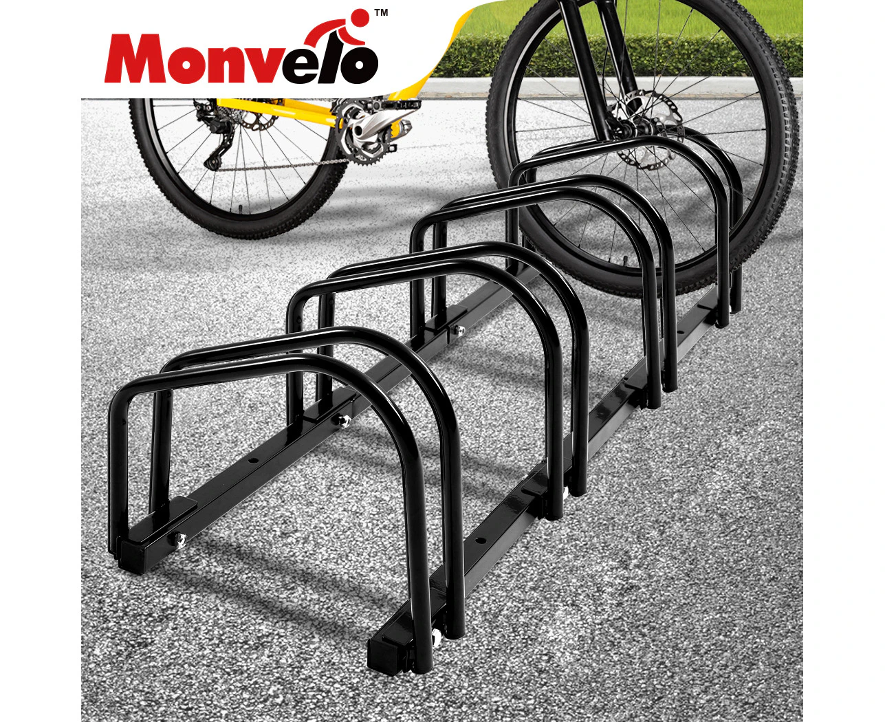 4 Bikes Stand Bicycle Bike Rack Floor Parking Instant Storage Cycling Portable