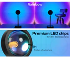 Emitto USB Rainbow Sunset Projection Lamp LED Modern Romantic Night Light Decor
