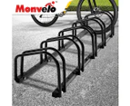 5x Bike Stand Bicycle Rack Storage Floor Parking Holder Cycling Portable Stands - Black