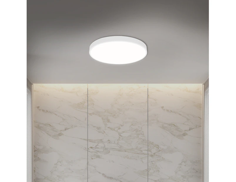 Emitto Ultra-Thin 5CM LED Ceiling Down Light Surface Mount Living Room White 30W - White,Black
