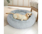 Pawz Pet Bed Cat Dog Donut Nest Calming Kennel Cave Sleeping Light Grey XXXL