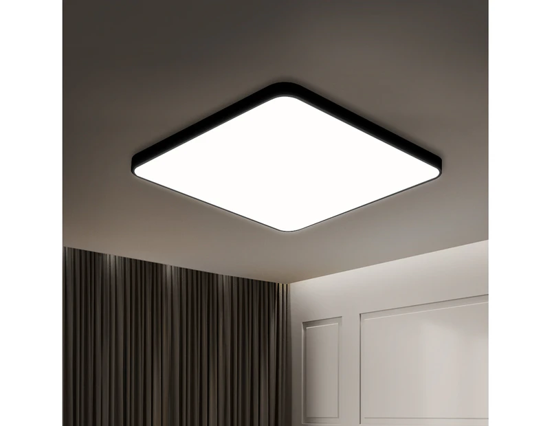Emitto Ultra-Thin 5CM LED Ceiling Down Light Surface Mount Living Room Black 18W - White,Black