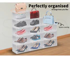 Sneaker Display Case Shoe Storage Box Clear Plastic Boxes Drawer Stackable 6pc
