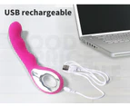 Urway Rabbit Vibrator GSpot Dildo Female Clit Sex Toy Rechargeable Massager Wand