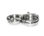 TOQUE Stainless Steel Steamer 4 Tier Meat Vegetable Cookware Hot Pot Kitchen