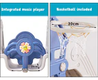 Kids Slide Swing Basketball Ring Hoop Activity Center Toddlers Play Set Outdoor