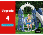 Kids Slide Swing Basketball Ring Hoop Activity Center Toddlers Play Set Outdoor