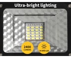EMITTO LED Portable Flood Light Outdoor 30W Rechargeable Spotlight 2400LM IP65