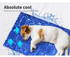 PaWz Pet Cooling Mat Gel Mats Bed Cool Pad Puppy Cat Non-Toxic Beds Summer L