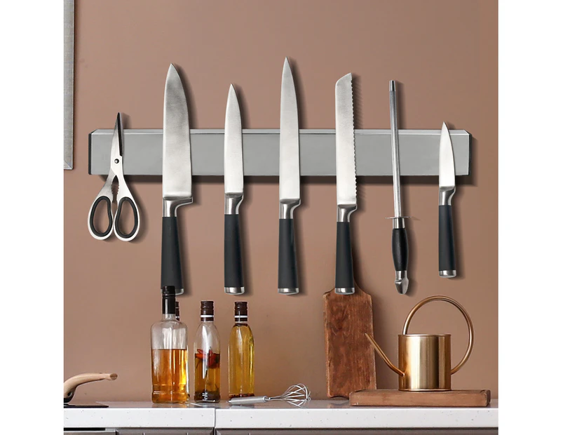Toque Knife Holder Block Magnetic Wall Mounted Tools Rack Stainless Steel  50cm