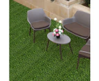 Marlow 20x Artificial Grass Floor Tile Garden Indoor Outdoor Lawn Home Decor - Tri-colour Green