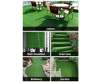 Marlow Artificial Grass Synthetic Turf Fake Plastic Plant 17mm 10SQM Lawn 1x10m