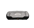 Pawz Pet Bed Dog Cat Calming Beds Warm Soft Plush Washable Cushion Black L - Model F-Black-L
