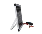 12V 10W Solar Panel Kit Mono Caravan Folding Camping Charging Controller Kits