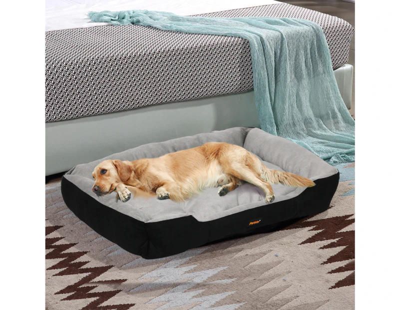 Pawz Pet Bed Dog Beds Bedding Mattress Mat Cushion Soft Pad Pads Mats XXL Black