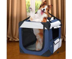 Pawz Pet Soft Crate Dog Cat Travel Carrier Puppy Kennel Folding Portable Blue XXL