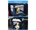 Pawz Pet Soft Crate Dog Cat Travel Carrier Puppy Kennel Folding Portable Blue XXL