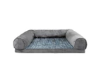 Pawz Pet Dog Bed Sofa Cover Soft Warm Plush Velvet L - Grey,Blue,Brown