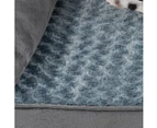 Pawz Pet Dog Bed Sofa Cover Soft Warm Plush Velvet L - Grey,Blue,Brown