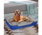 Pawz Pet Bed Dog Cat Calming Beds Warm Soft Plush Washable Cushion Navy XL