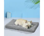 Pawz Pet Bed Dog Beds Bedding Soft Warm Mattress Cushion Pillow Plush Velvet S - Grey