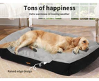 Pawz Pet Bed Dog Beds Bedding Mat Cushion Mattress Soft Pad Pads Mats Black L - Black,Blue