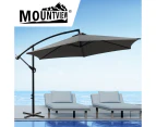 Mountview 3M Outdoor Umbrella Cantilever Cover Garden Patio Beach Umbrellas Grey