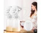 Electric Breast Pump Automatic Milk Suction Double Side Intelligent Baby Feeder - Multicoloured,White,Clear