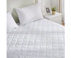 Dreamz Mattress Protector Topper Cool Fabric Pillowtop Waterproof Cover Double - White