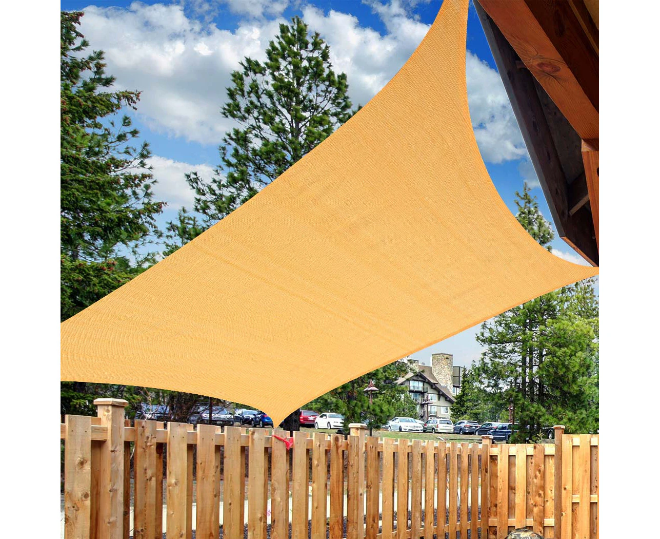 Mountview Sun Shade Sail Cloth Rectangle Canopy Outdoor Awning Cover Beige 3x4M