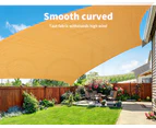 Mountview Sun Shade Sail Cloth Rectangle Canopy Outdoor Awning Cover Beige 3x4M