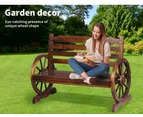 Levede Garden Bench Wooden Wagon Seat Outdoor Chair Lounge Patio Furniture