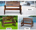 Levede Garden Bench Wooden Wagon Seat Outdoor Chair Lounge Patio Furniture