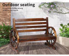 Levede Garden Bench Wooden Wagon Seat Outdoor Chair Lounge Patio Furniture