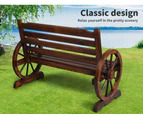 Levede Garden Bench Wooden Wagon Seat Outdoor Chair Lounge Patio Furniture