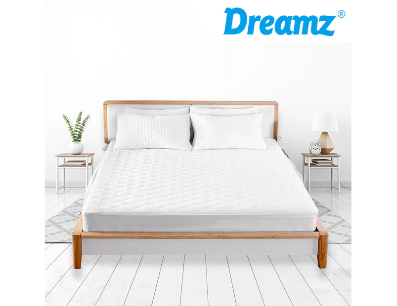 Dreamz Fully Fitted Microfiber Waterproof Mattress Protector Double