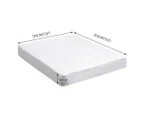 Dreamz Fully Fitted Waterproof Microfiber Mattress Protector in King Size - White