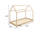 Levede Bed Frame Single Wooden Timber House Frame Wood Mattress Base Platform