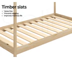 Levede Bed Frame Single Wooden Timber House Frame Wood Mattress Base Platform