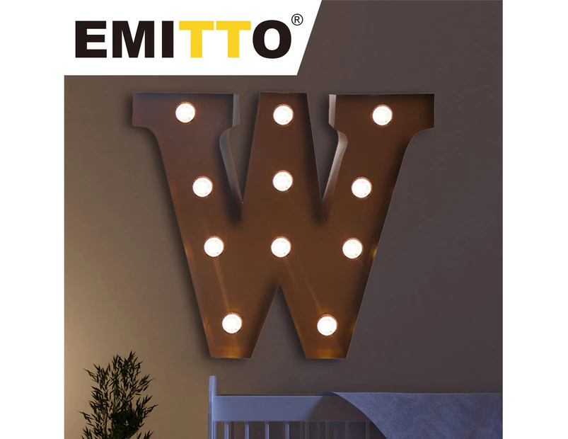 LED Metal Letter Lights Free Standing Hanging Marquee Event Party D?cor Letter X - Brown