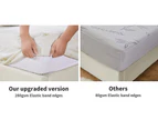 DreamZ Mattress Protector Topper 70% Bamboo Hypoallergenic Sheet Cover Double