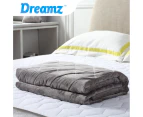 DreamZ Weighted Blanket Heavy Gravity Adults Deep Relax Adult 7KG Grey