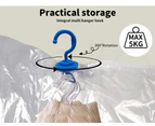 Hanging Vacuum Storage Bags Compressing Space Saving Organizer 360° Rotated 6pc
