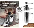 Cocktail Shaker Set Stainless Steel Bartender Kit 20pcs Martini Strainer Maker