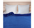 Dreamz Weighted Blanket Cover Quilt Duvet Doona Bed Warm Relax Single Blue