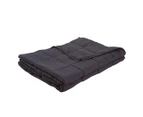 Dreamz 9KG Weighted Blanket Promote Deep Sleep Anti Anxiety Double Dark Grey - Dark Grey